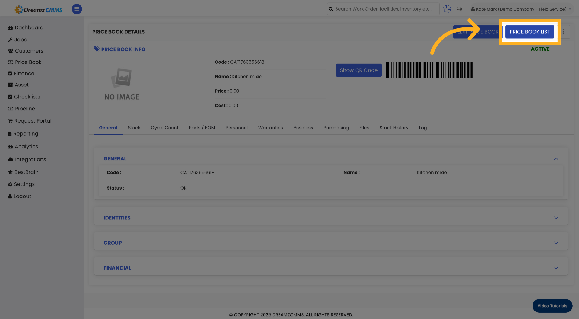 Click Price Book List