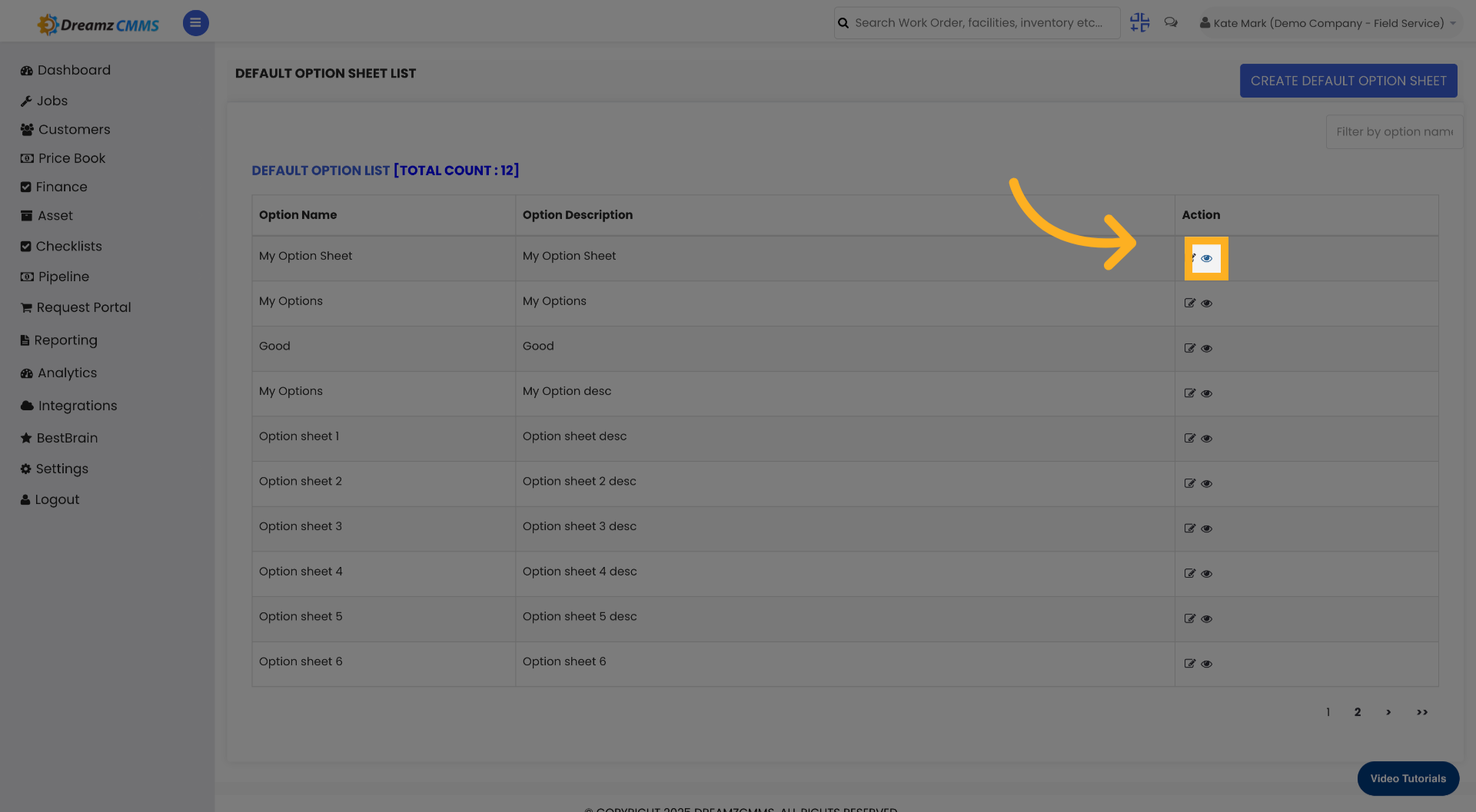 Open Additional Menu