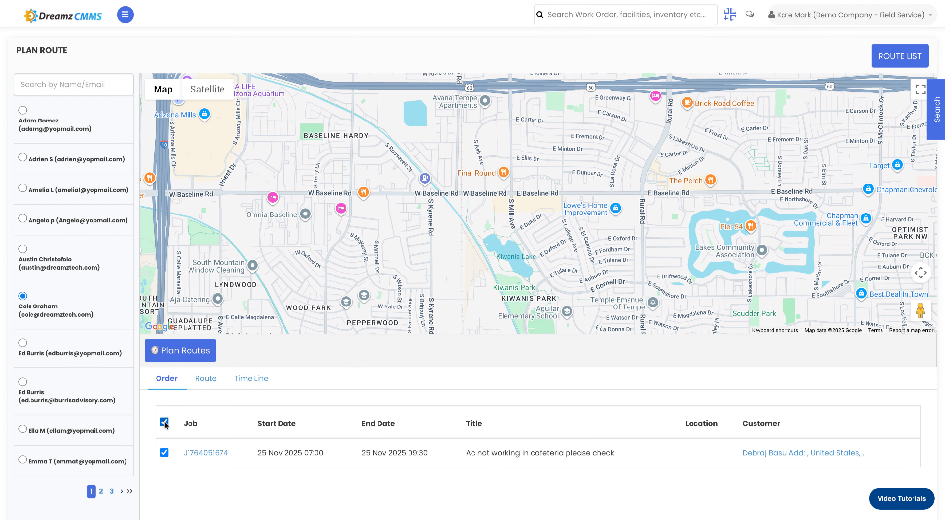 Fill Plan Information
