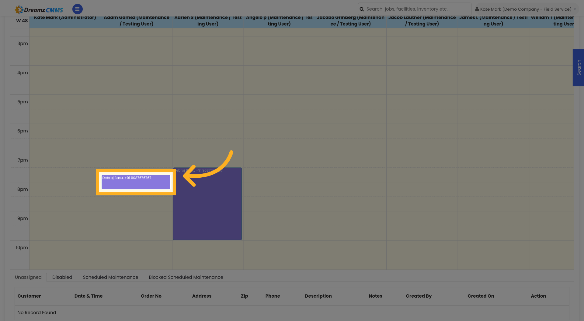 Verify Customer Assignment