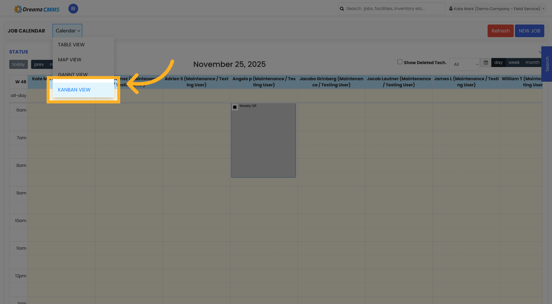 Switch to Kanban View