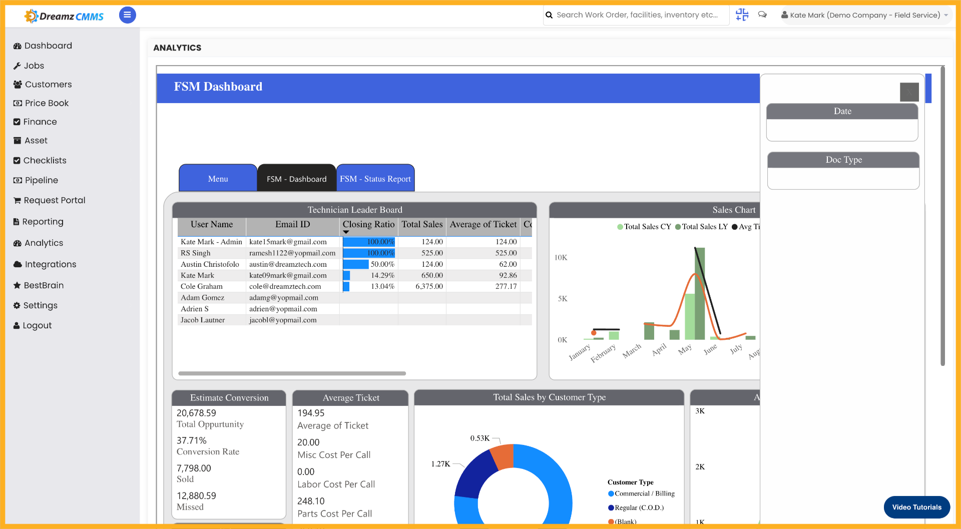 Access Filter Options