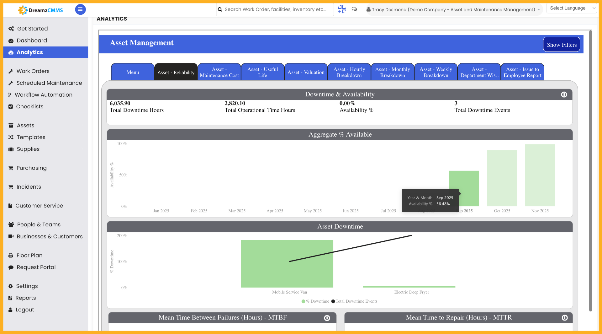 Navigate to Asset Filters