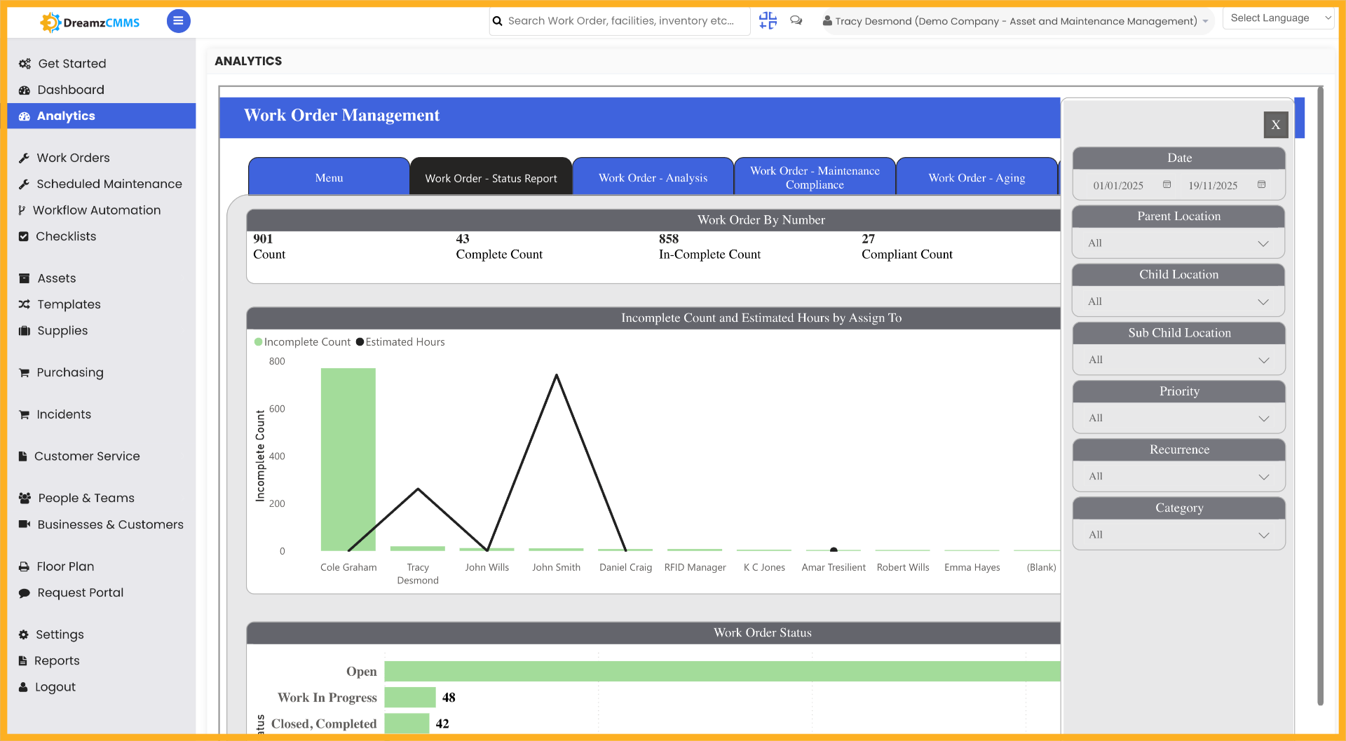 Apply Date Range Filter
