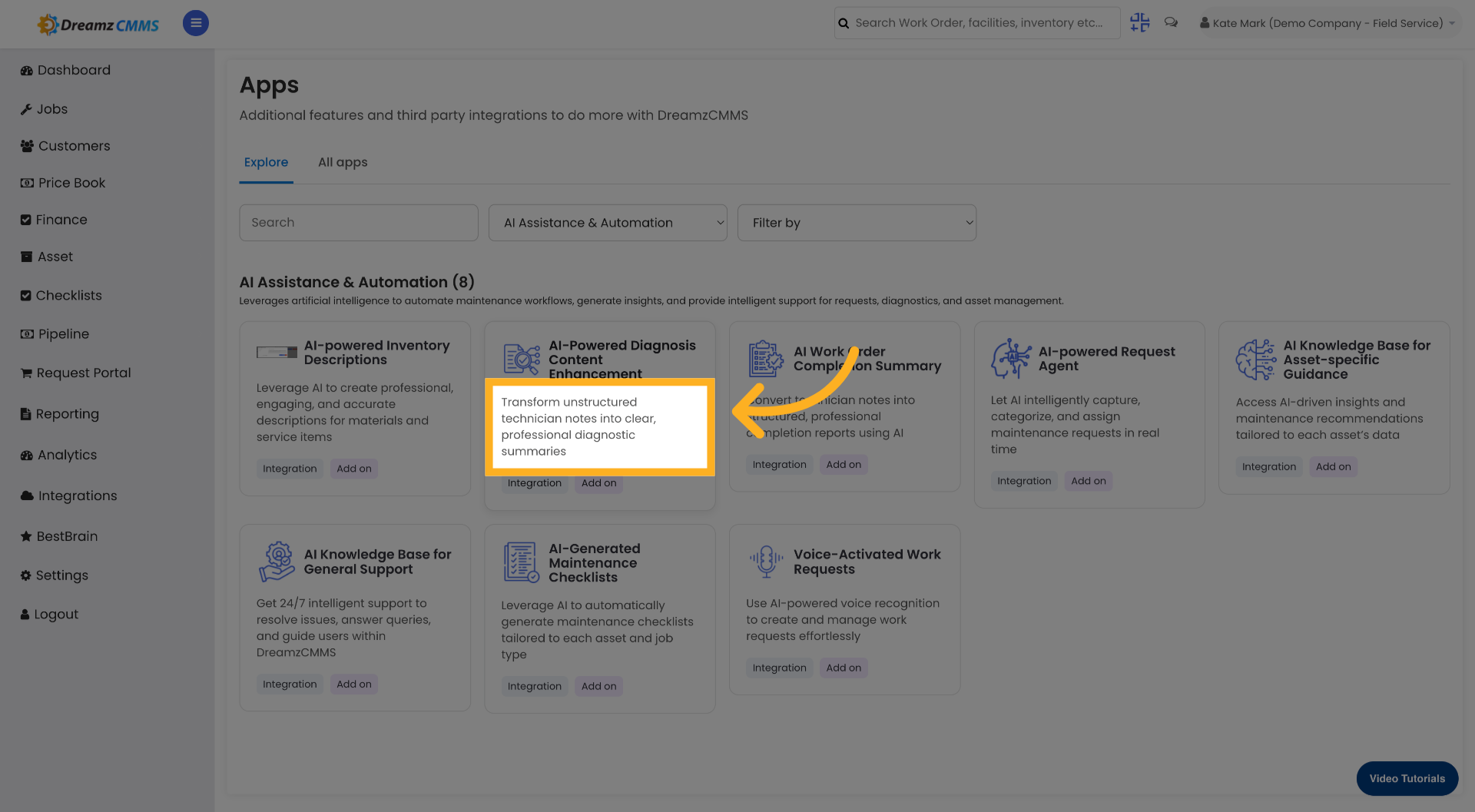 Select Diagnostic Summary Integration