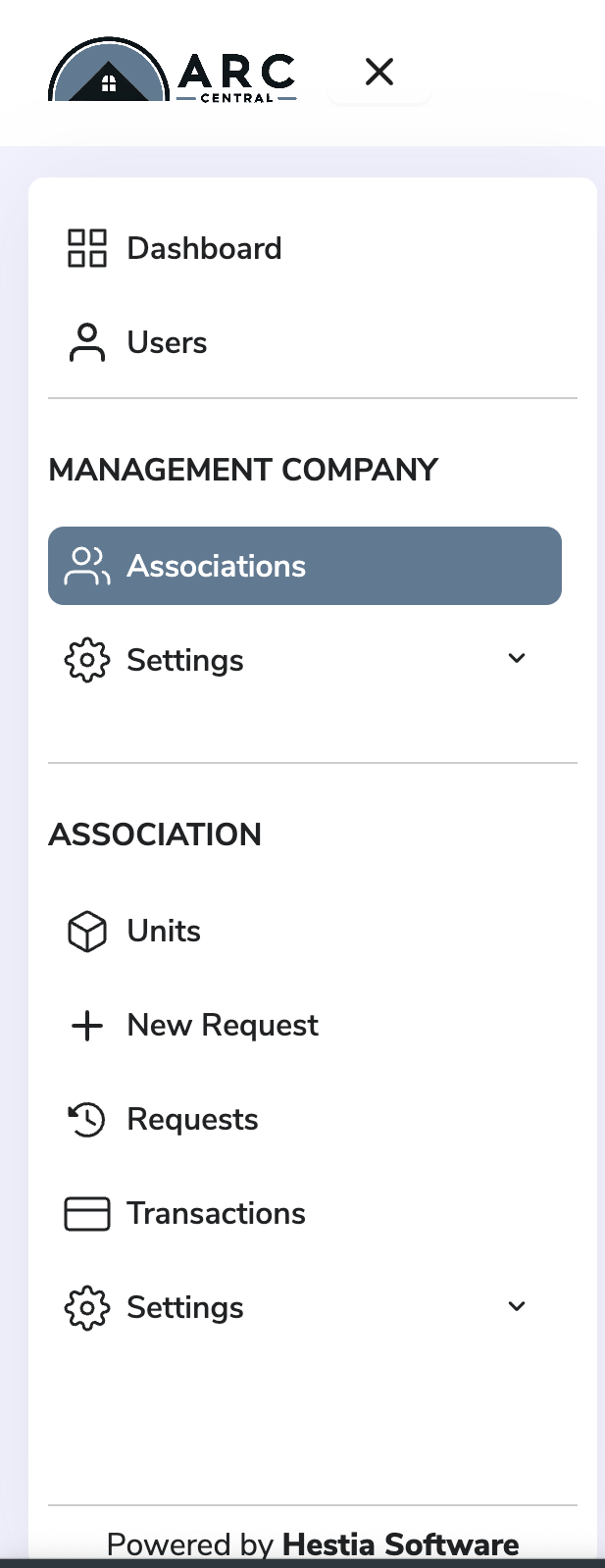 Sidebar Menu