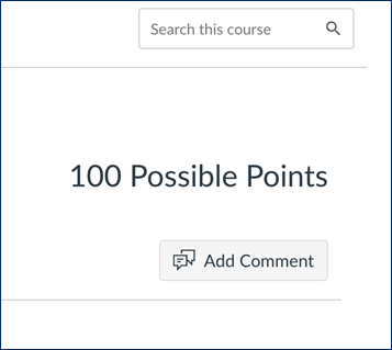 Assignment enhancement add comment button.