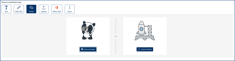 Assignment enhacement media upload window.