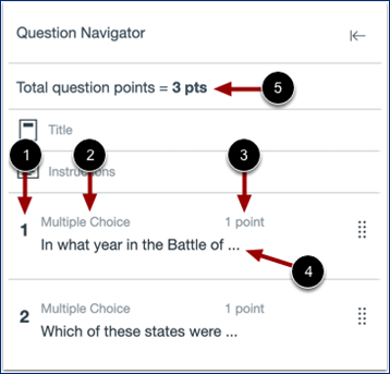View Question Navigator