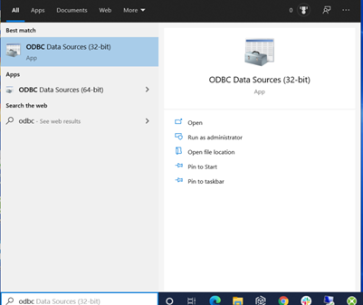 ODBC Data Sources

AI-generated content may be incorrect.