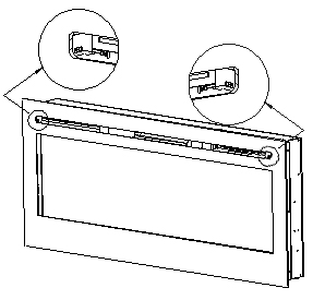 removing shipping screws that hold glass panel in place during shipping