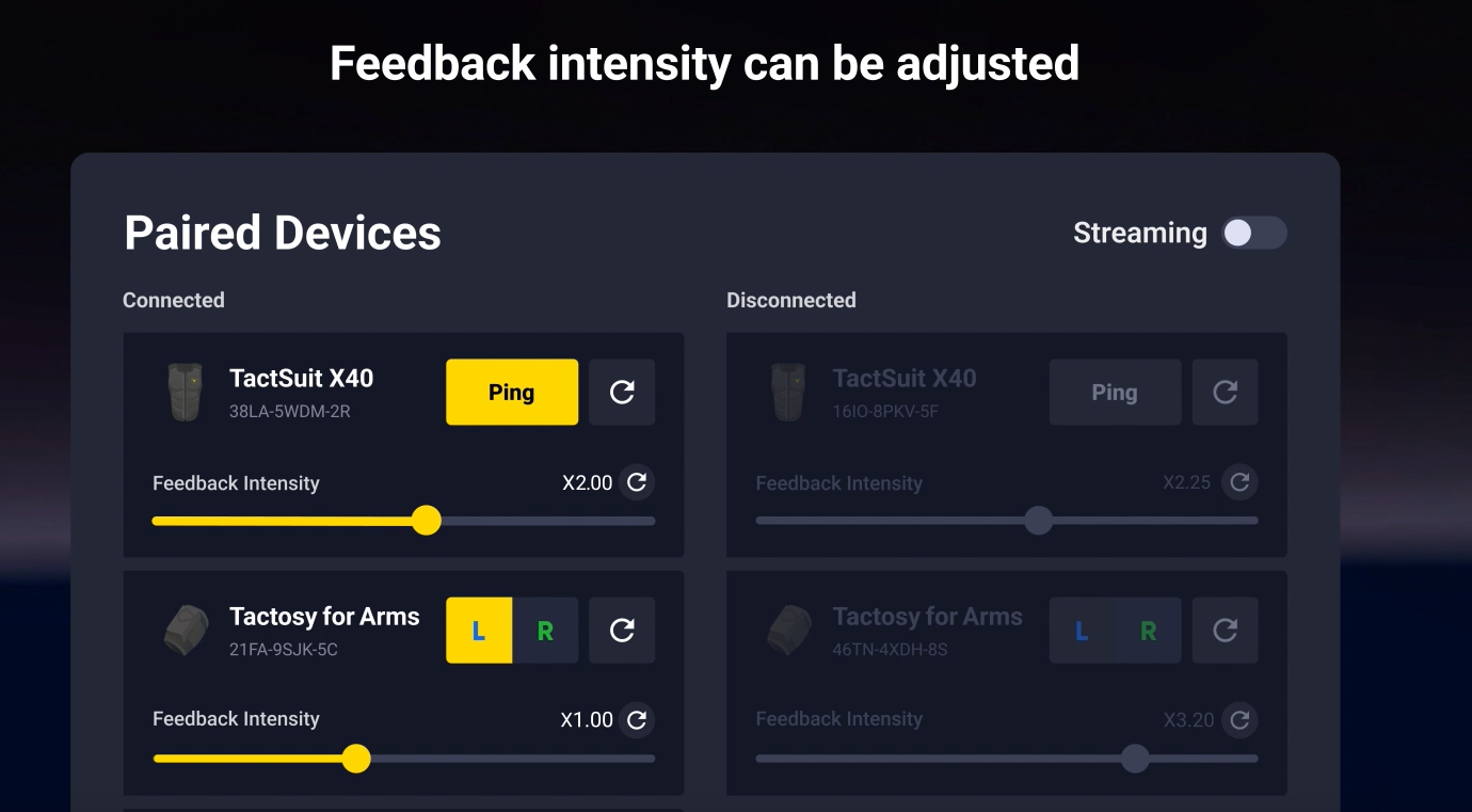 Meta Quest Intensity Adjustment