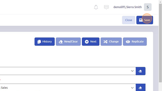 Screenshot of: Click "Save" to add dealer owned equipment to database.