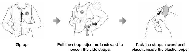 Adjusting side straps