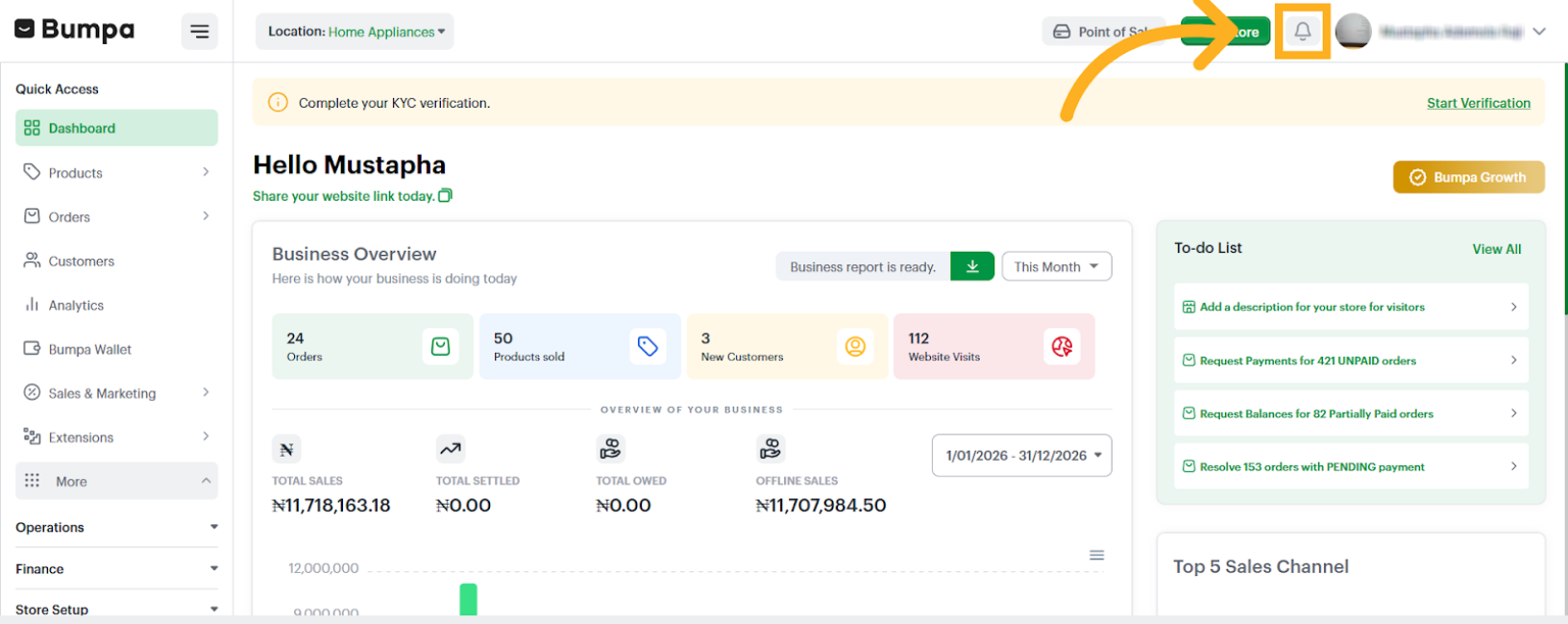 Access Notification Settings