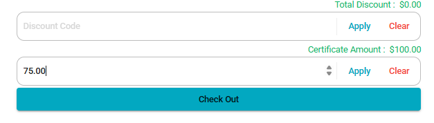 A screenshot of a check out

Description automatically generated