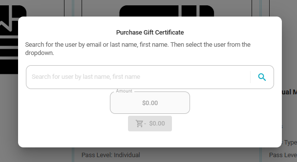 A screenshot of a gift certificate

Description automatically generated