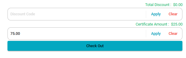 A screenshot of a check out form

Description automatically generated