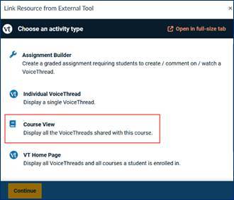 A screenshot of a course view
Description automatically generated