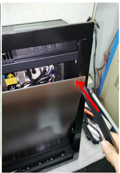 Reinstall flame display panel