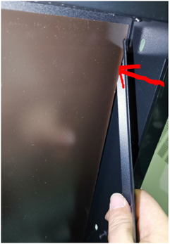 Reinstall flame display panel