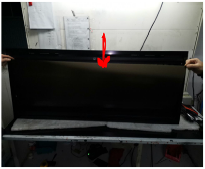 Reinstall flame display panel