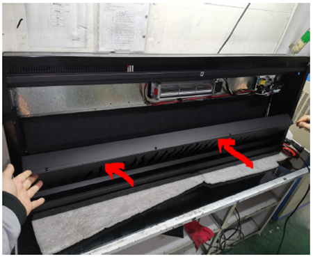 Reinstall flame panel