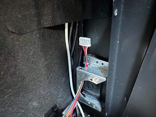 Removal of flame motor cable