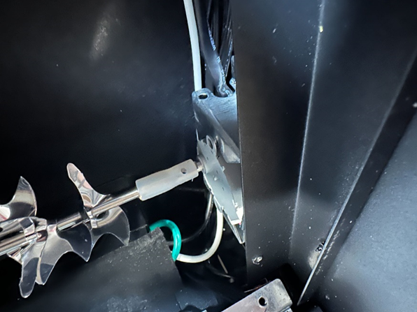 Reconnect flame rod to flame rod motor