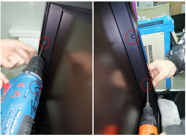 Reinstall 2 side brackets
