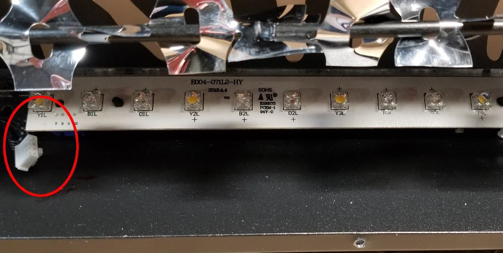 Unplugged LED light strip connector
