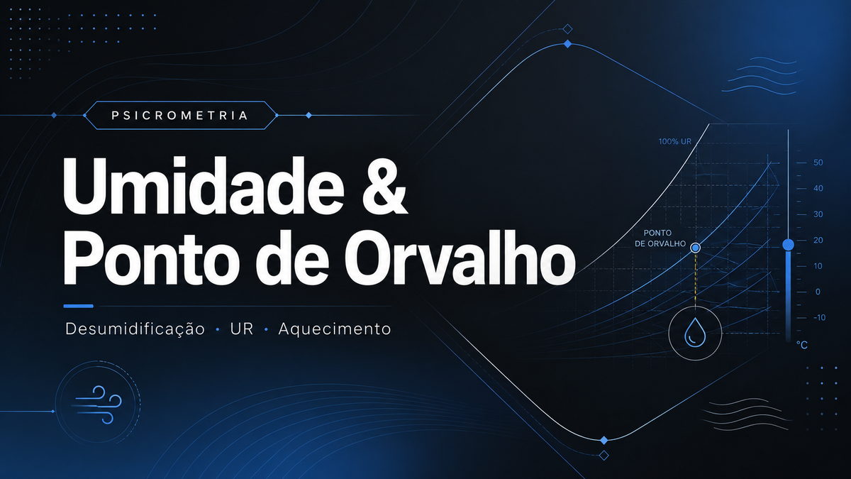 Capa do artigo sobre desumidificação do ar, umidade relativa e ponto de orvalho
