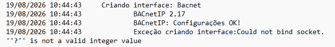 Status de equipamento mostrando Carregando canais no Omnirate View
