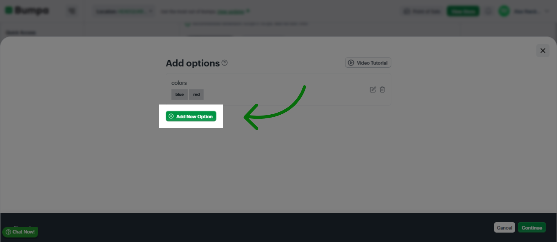 Add New Variation Option