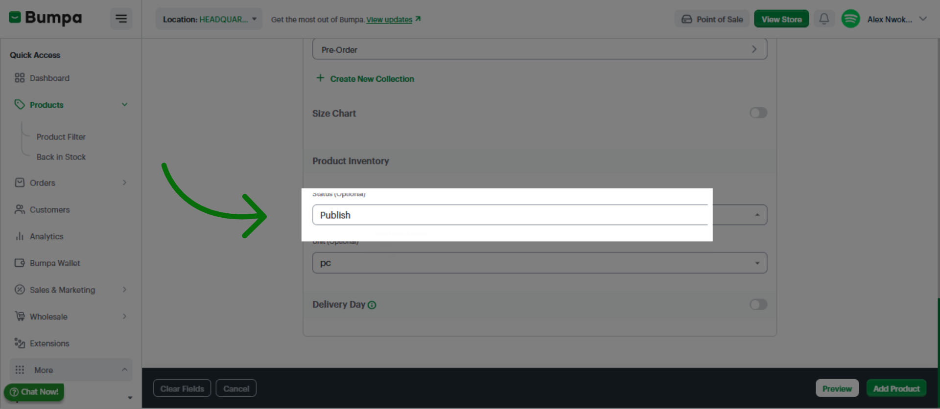 Publish Product