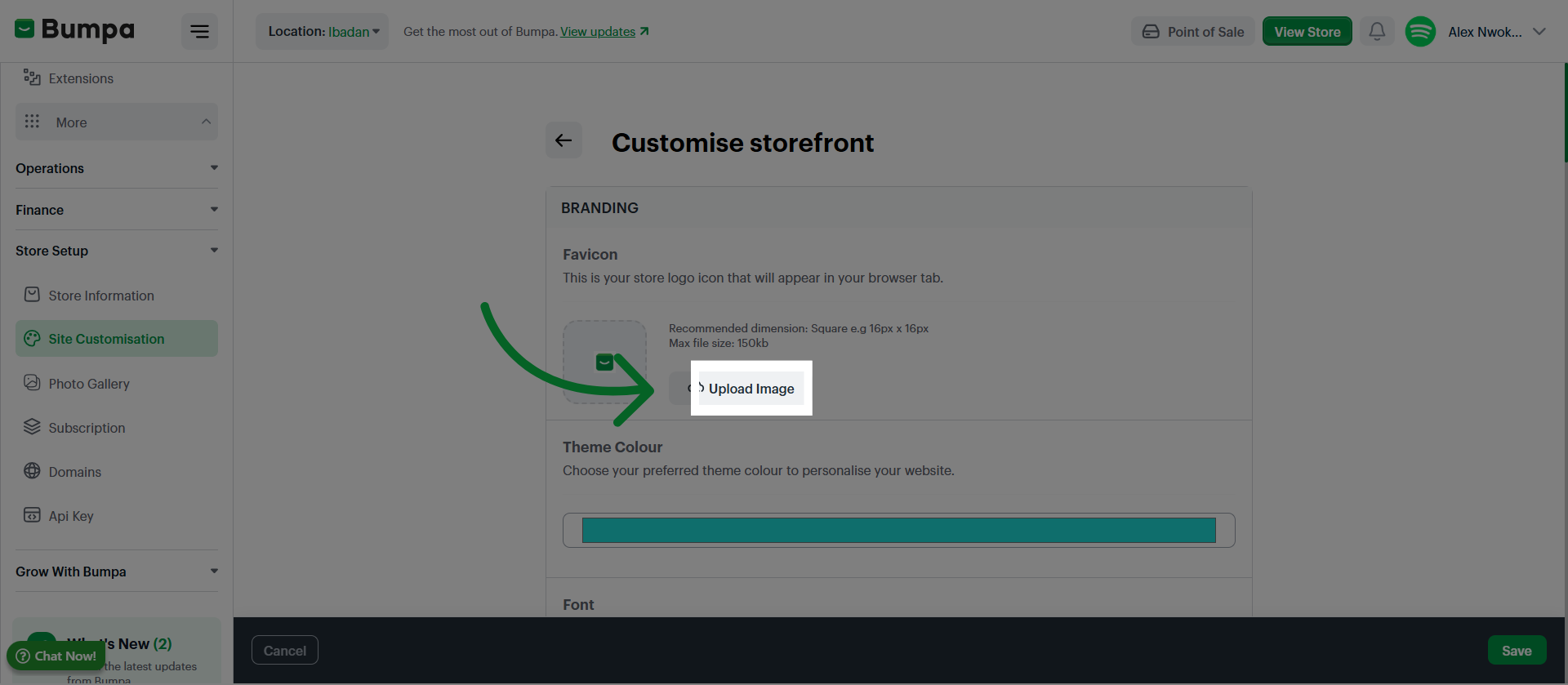 Upload Store Image