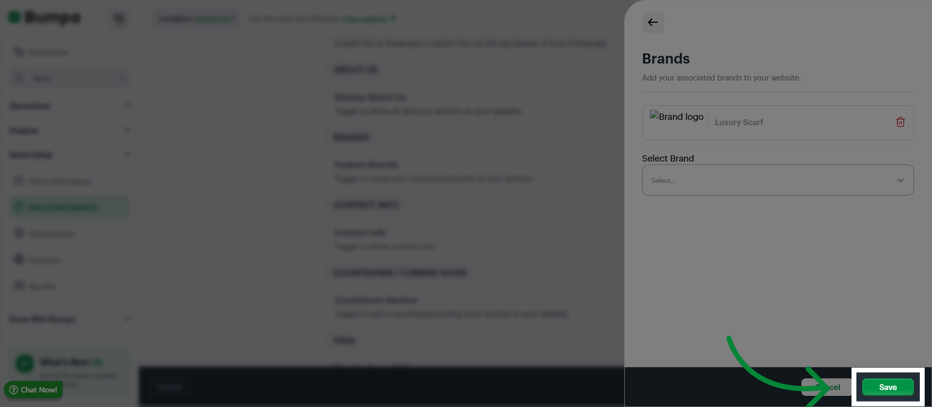 Save Current Settings
