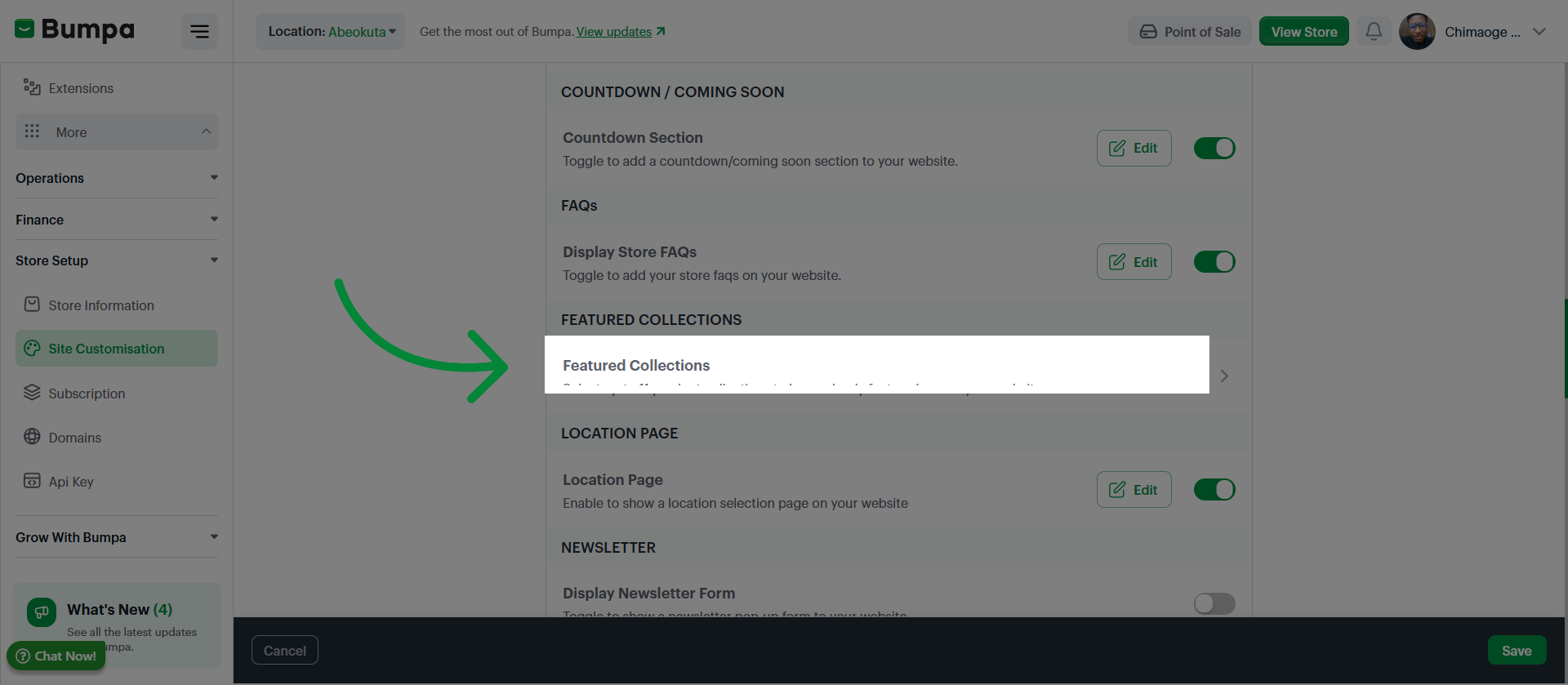 Open Featured Collections