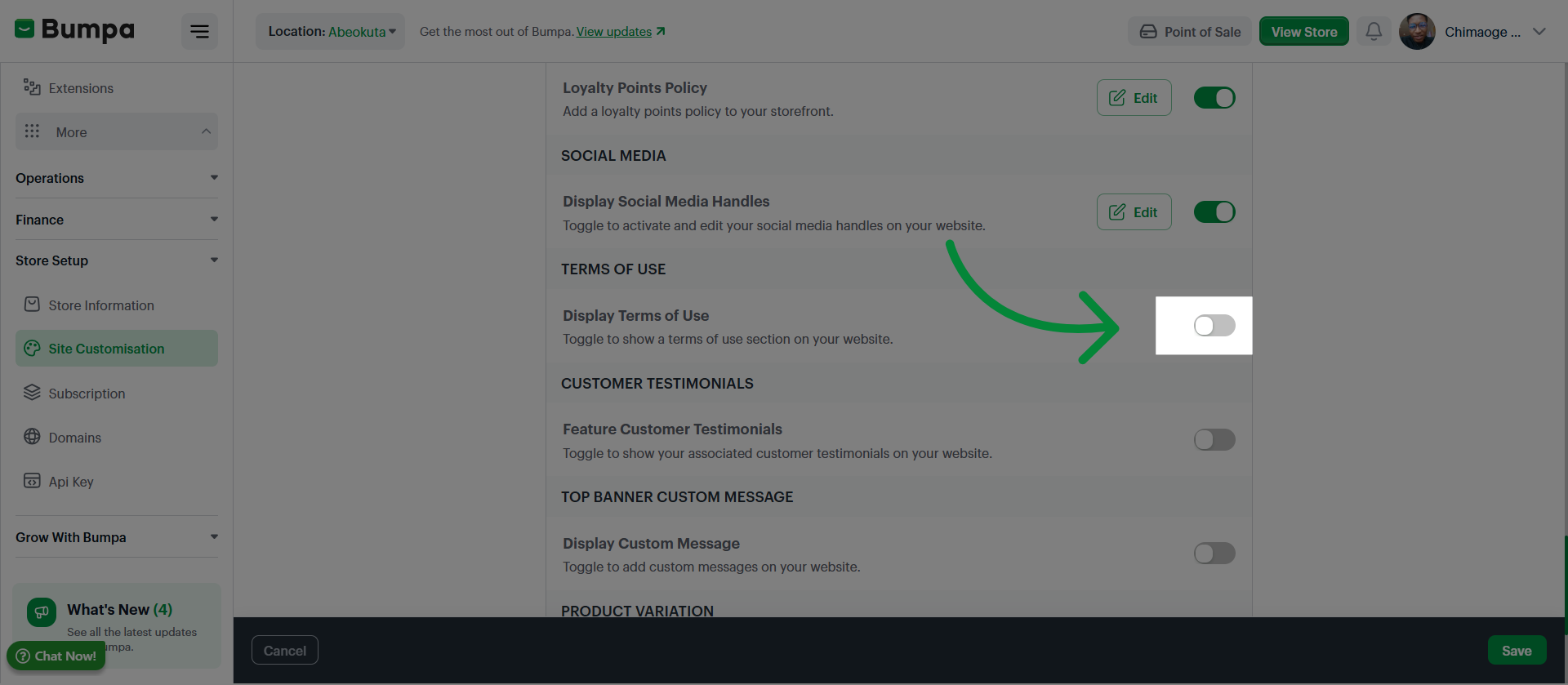 Enable Additional Feature