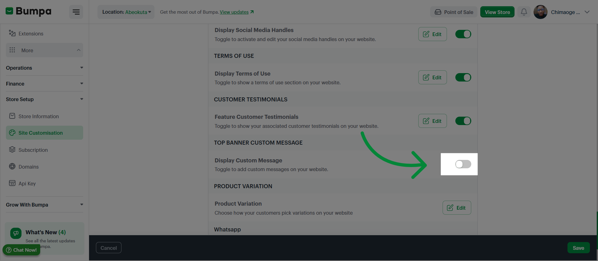 Enable Final Feature