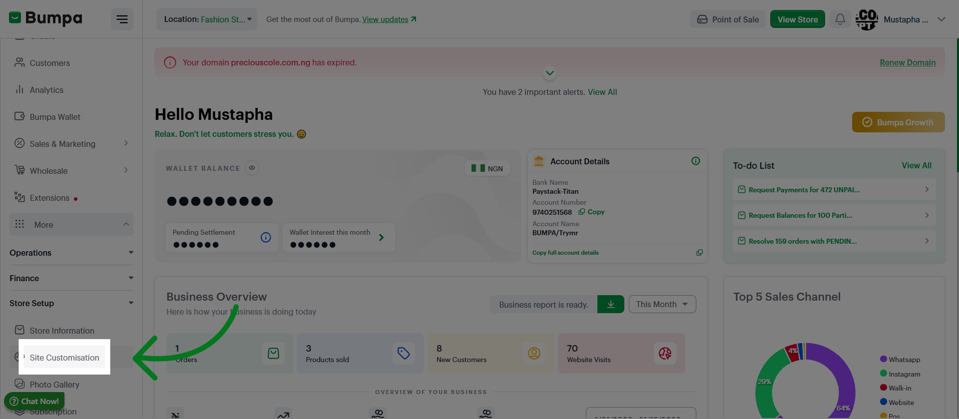 Access Site Customization