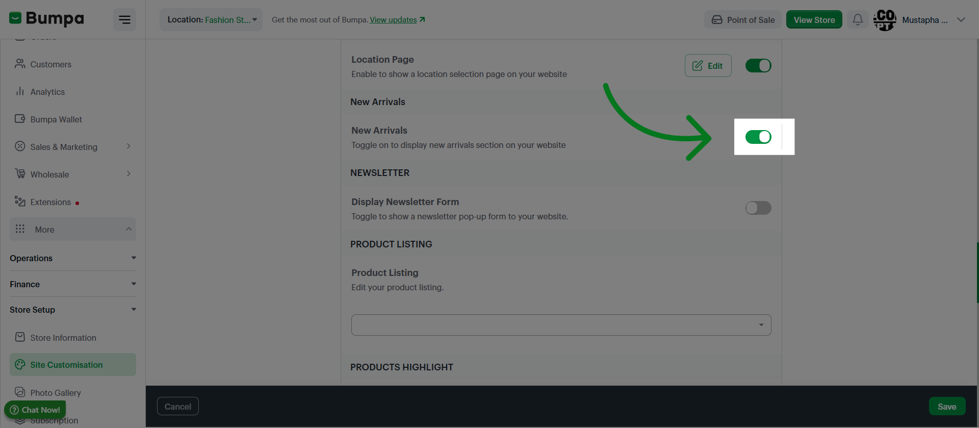 Enable Feature Toggle