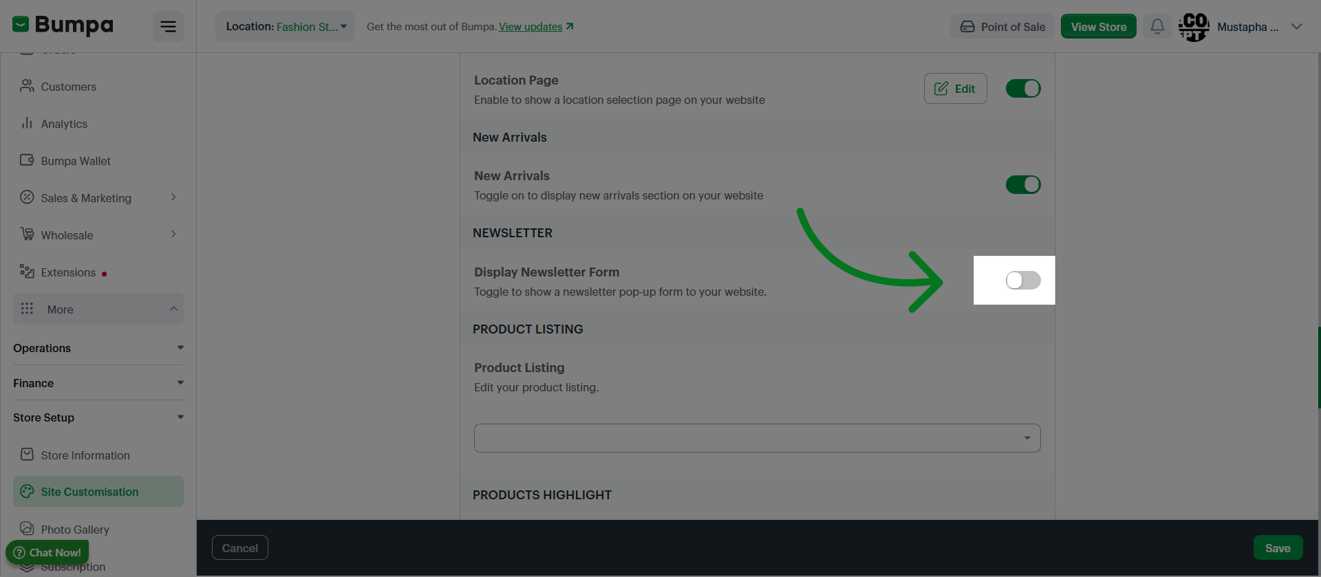 Enable Feature Toggle