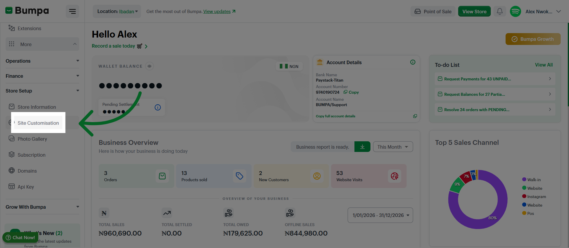 Access Site Customization