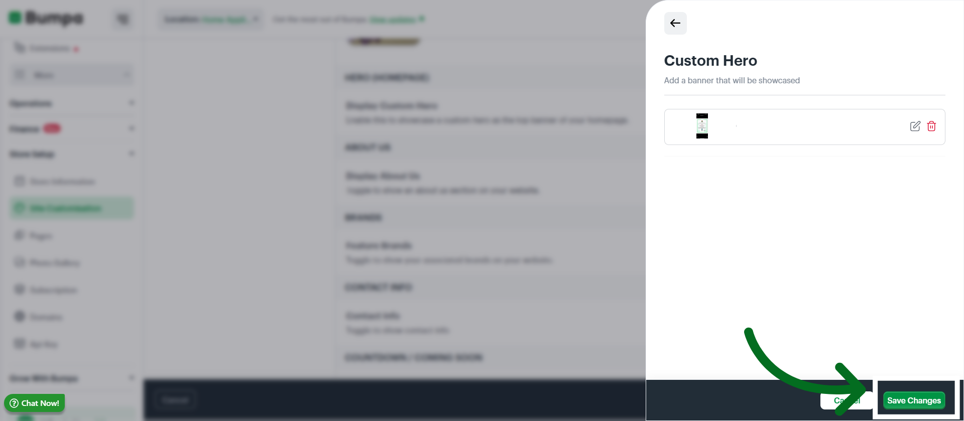 Open More Edit Settings