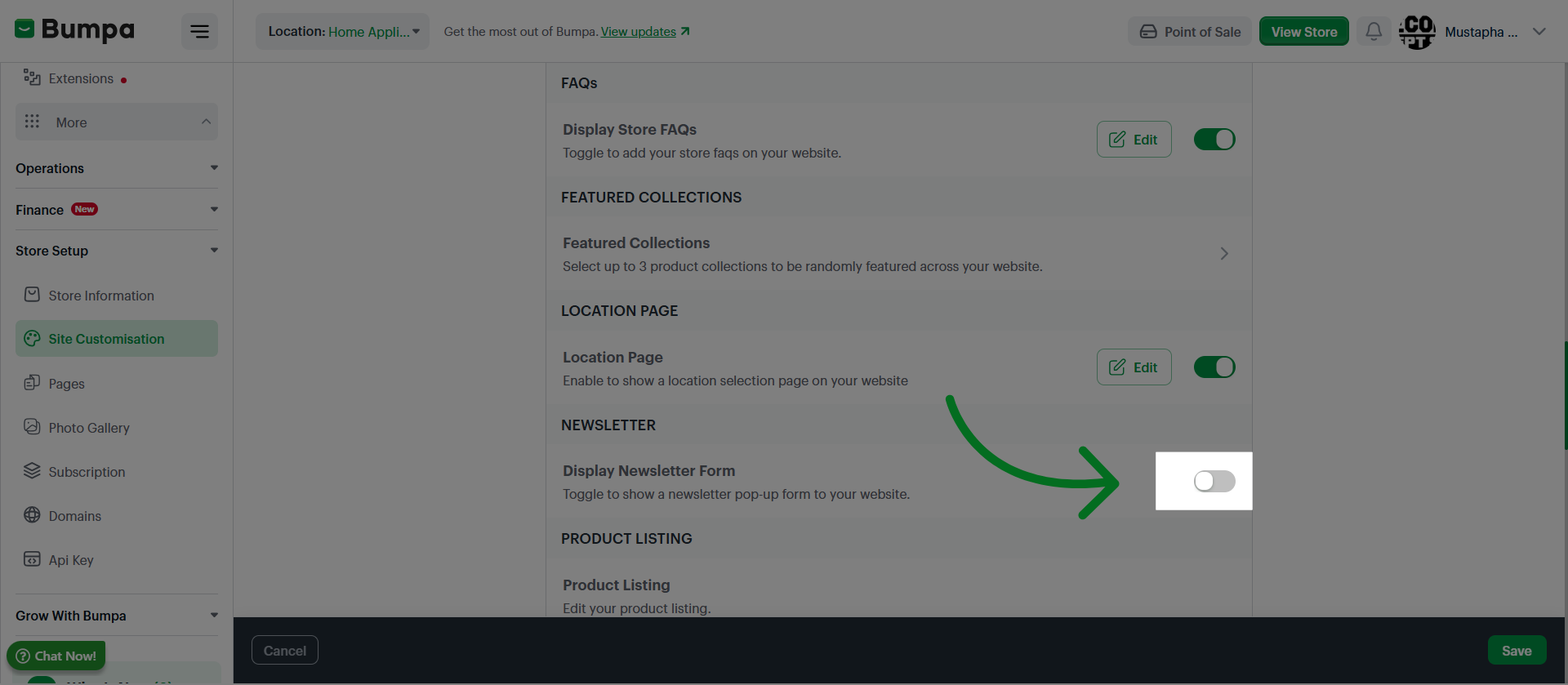 Enable Collection Feature
