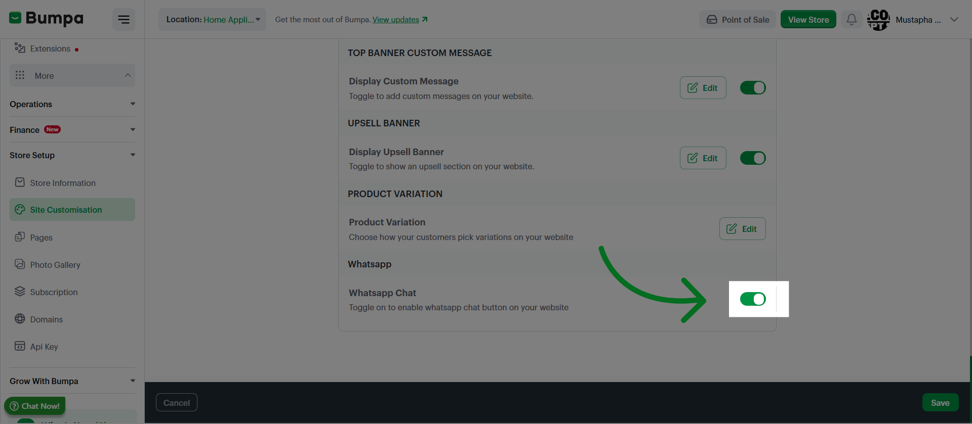 Enable Final Feature