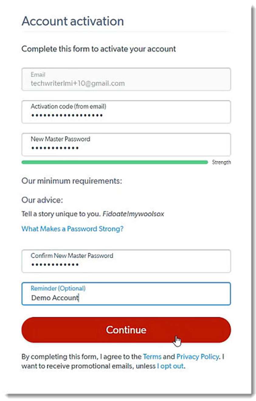 A screenshot of a login form Description automatically generated