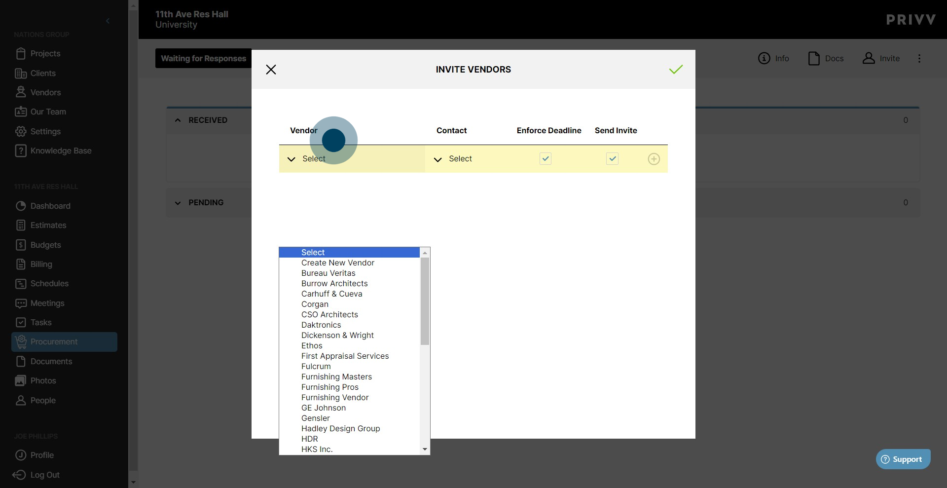 28 Click on "Select Create N..."