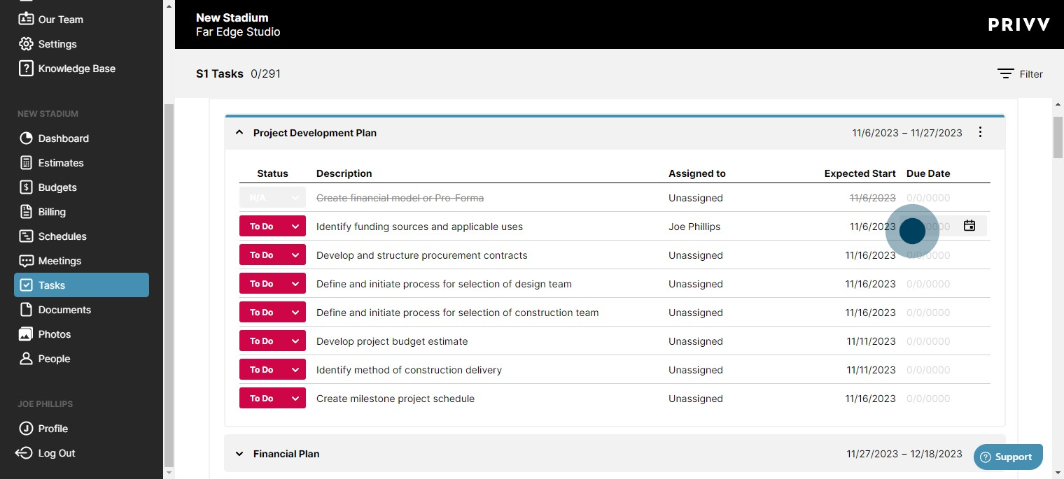 28 Click on "0/0/0000"